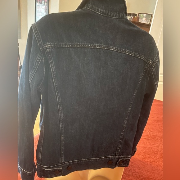 Able Dark Wash Denim Oversized Trucker “Merly” Jacket, Size XS - Picture 7 of 11